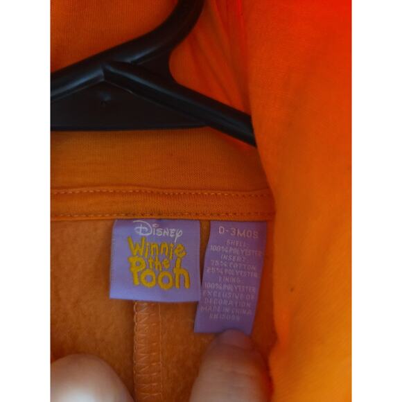 Disney Winnie The Pooh Tigger Baby Halloween Costume One Piece Zip Front 0-3 Mth - Picture 5 of 9